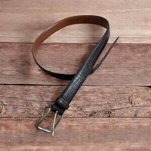 BROOKS BROTHERS Men's 346 Brown Leather Belt size 34
